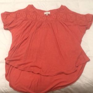 Lucky Brand cold shoulder high low top
